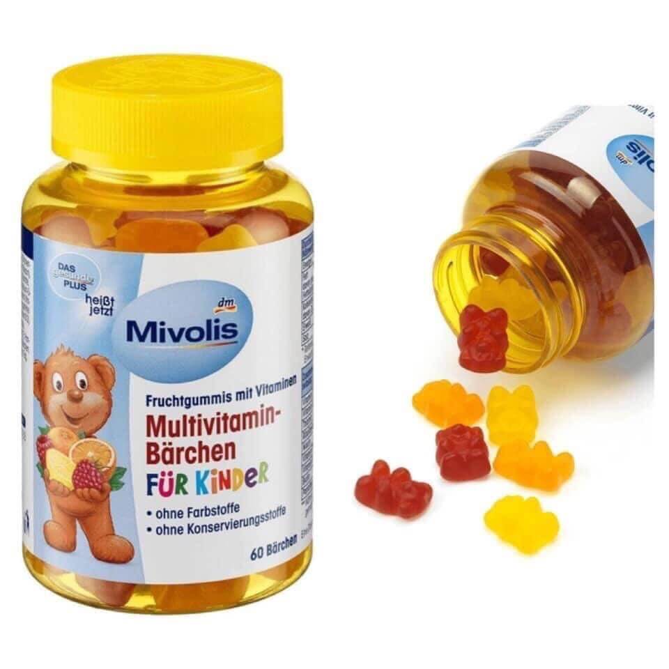 Kẹo gấu vitamin của Đức Mivolis Multivitamin Barchen hộp 60 viên - XACHTAYNHAT.NET